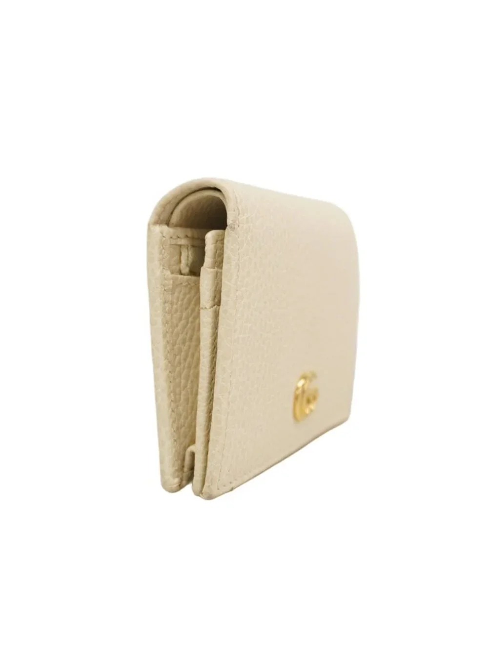 ★SOLD★ Gucci Wallet GG Marmont Leather White Gold - Picture 2 of 10